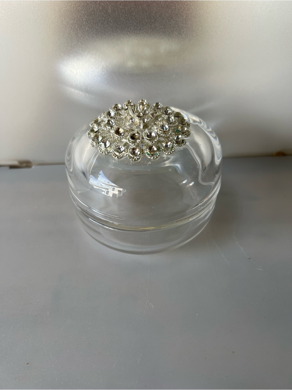 Godinger Studio Crystal Jeweled Covered Trinket Box